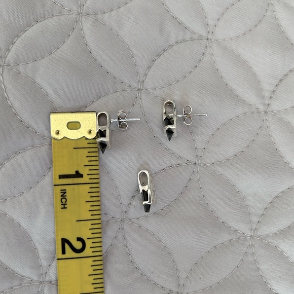 Sterling Silver Earrings & Charm - Picture 3 of 4